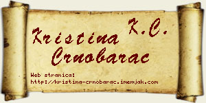 Kristina Crnobarac vizit kartica